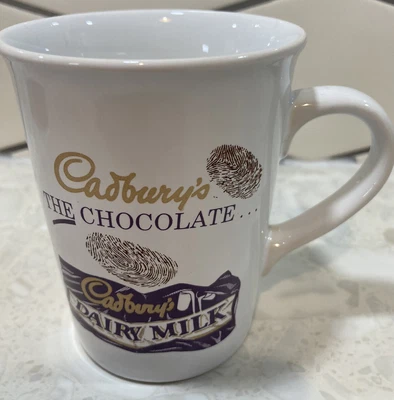 £5 • Buy Cadburys Dairy Milk Mug - Finger Print Design- Made In England Collectible