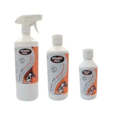 £13.94 • Buy Nilaqua No Rinse Waterless Nilaqua Towel-Off Pet Shampoo