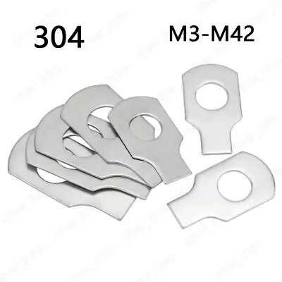 304 Stainless Steel Tab Washers With Long Tab M3 M4 M5 M6 M8 M10 M12 M16 M18 M36 • $62.01