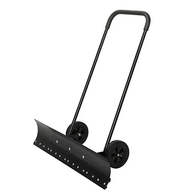 Snow Shovel With Wheels 39  Wide Snow Plow Shovel Snow Pusher Angle Adjustable • $19.99