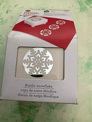 NEW Martha Stewart Christmas NORDIC LARGE Snowflake Card Craft Punch PAOTP • £16.99