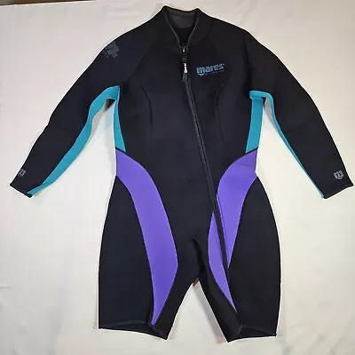 Mares Wetsuit XL 3.0 Mm Black Blue Purple 15° Parallel Latitude Attitude EUC • $34.95