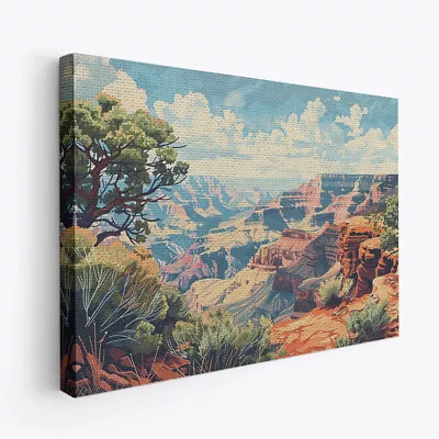 Beautiful Canyon Design 3 Horizontal Canvas Wall Art Prints Pictures • $58.99