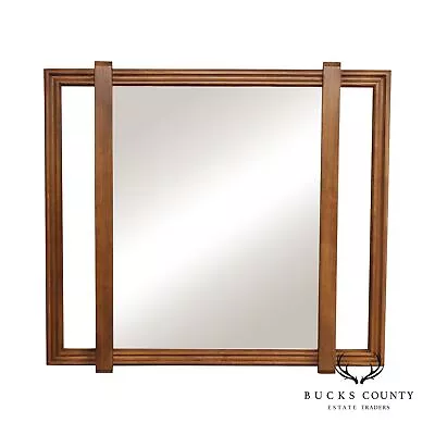 Lane Mid Century Modern Walnut Wall Mirror • $595