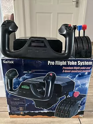 Saitek Pro Flight Yoke System - Realistic Flight Simulation Control - No Reserve • £49.99