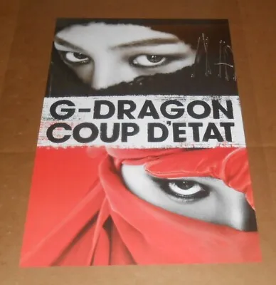 BigBang G-Dragon Coup D’ Etat Poster Original Promo 29.5x19.5 K-Pop South Korea • $24.95