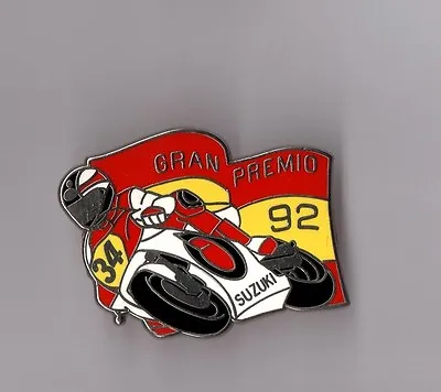 Pin's Motorcycle / Gran Premio 92 - Suzuki (double Fastener Signed Locomobile 94) • $19.16
