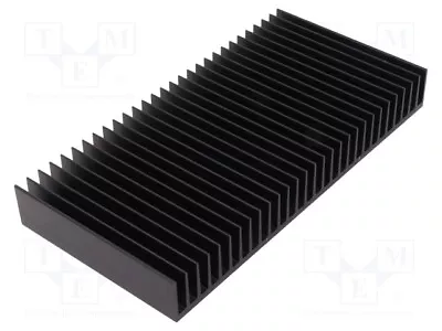 Radiator: Embossed Ribbed Black L: 100mm H: 25mm SK42/100/SA Cooler W: 200mm • $75.86