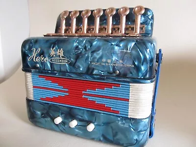 Vintage Hero Shanghai Child's Accordion 1960s BOXED P/U W Footscray • $49