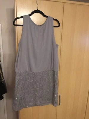 £0.99 • Buy Silver/grey Sequin Dress. Size 18. Perceptions