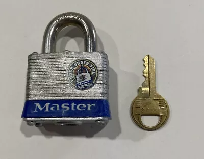 Master Lock No. 3 Laminated Steel Padlock With Key • $7.99