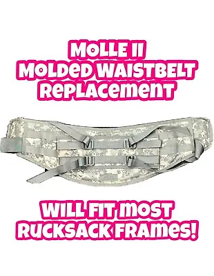 US Military ACU Molle II Backpack Molded Waist Belt Kidney Pad • $18