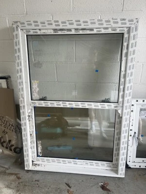 £119 • Buy UPVC Sliding Sash Window - White - Eurocell - Double Glazed 1110mm X 1570mm