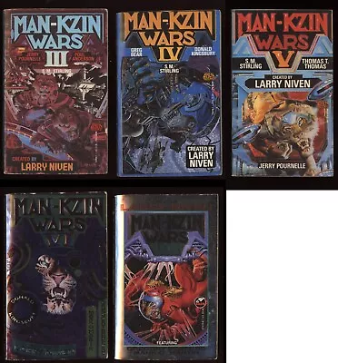 Man Kzin Wars  Science Fiction Paperback Lot Larry Niven Universe • $17.95