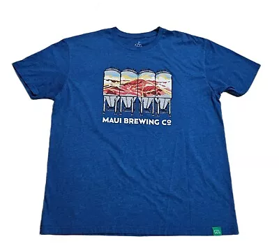 Maui Brewing Co. Hawaiian Beer Tanks Graphic T-Shirt Men XL Wild Tribute Parks • $18.27