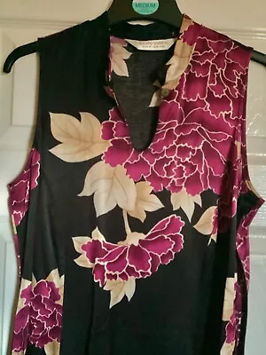 Dorothy Perkins Mandarin Collar Maxi Dress 14 • £12