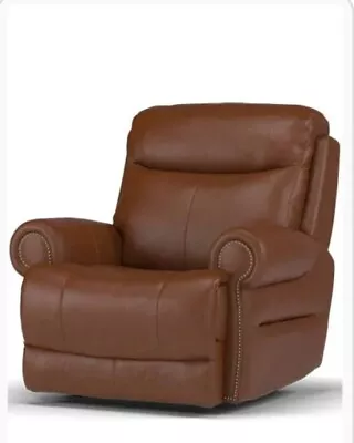 Benton Leather Armchair Brown Rrp £1149.99 • £475