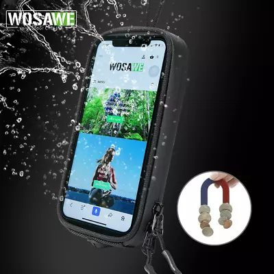 WOSAWE Motorcycle Motorbike Magnetic Fuel Tank Bag GPS Phone Mount Waterproof • $12