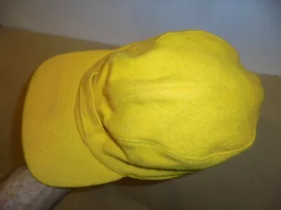 HUNTING CAP - 1940s AWESOME YELLOW- WOOL USA • $5.99