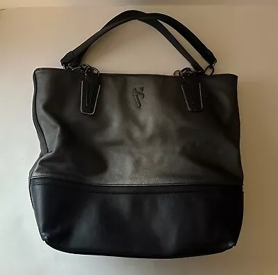 Simply Vera Vera Wang Black Vegan Leather Tote Bag Purse • $17.99