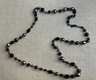 £5 • Buy Beautiful M&S Chunky Black Beaded Necklace Costume Jewellery