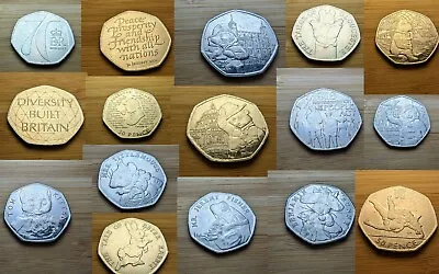 50p Coin 1998-2022 Variants JUDO BEATRIX POTTER SUFFRAGETTE TITTLEMOUSE PETER • £2.25