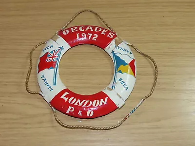 BP339: Vintage Cruise Liner - Orcades 1972 London Lifebuoy Ring • £5