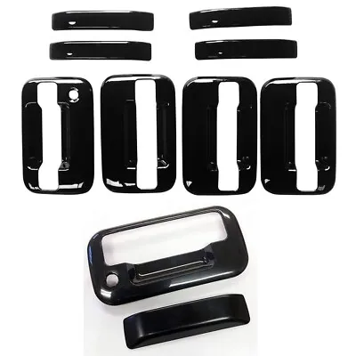 $29.99 • Buy Fits 2004-2014 Ford F150 GLOSS BLACK 4 Door W/O Keypad + Tailgate Handle Covers 