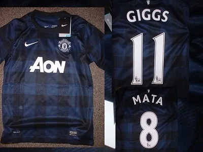 Manchester United Nike BNWT Boys Youth L Giggs Mata Rooney Soccer Shirt Jersey B • £29.99