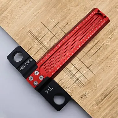 Precision Marking T Ruler Imperial T Square Woodworking 6 Inch Aluminum Alloy 1/ • $35.82