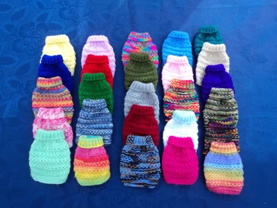 £4.99 • Buy Hand Knitted Dog/Puppy/Kitten Jumper/Coat 4 Inch Length 8 Inch Chest Chihuahua