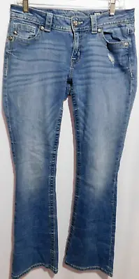 Miss Me Jeans Women's Size 28 Mid Rise Boot Bootcut JEANS Measures 30X31 • $34.99