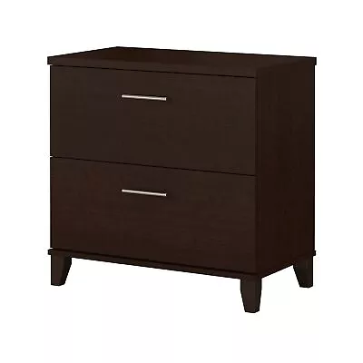 Bush Furniture Somerset 2 Drawer Lateral File Cabinet In Mocha Cherry | Lette... • $379.23
