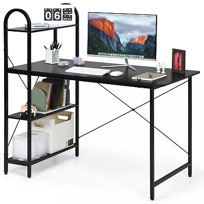 $99.95 • Buy Computer Desk Laptop Workstation Reversible Table W/Shelf Study Home Office Desk