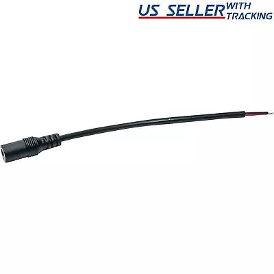 DC Power Pigtail Female 5.5x2.1mm Barrel Jack 6  Wire Cable For CCTV Camera DVR • $3.29