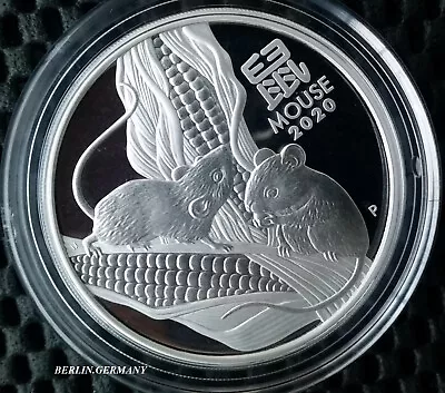 2020 Lunar 3 Iii Mouse Proof 2 Oz Mouse Silver Coin Silver Coin +coa • $180.97