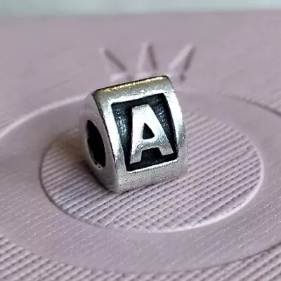 Pandora 790323A Letter A Alphabet Initial Bead Charm 925 Solid Sterling Silver • $26.99