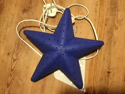 IKEA SMILA Blue Star Shaped Wall Lamp/Light Kids Bedside Light 10  • £10.39