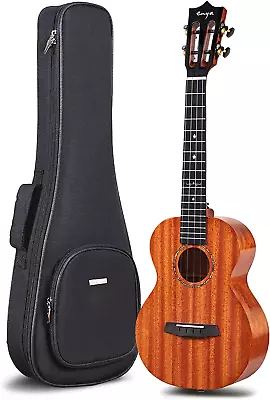 EUT-MAD Tenor Ukulele Solid Gloss Mahogany Original Color 26 Inch With High-End • $203.36