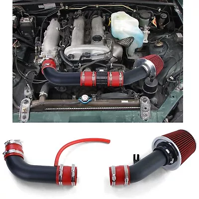 RED AIR INTAKE WITH SPORTS FILTER For MIATA MX5 NB FL 1.6 1.8 1998-2005 SPORT • $139.95