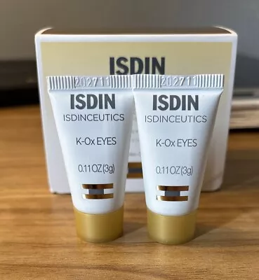 ISDIN Rejuvenate K-Ox Eyes Cream 0.11 Oz X2 Pair Of Travel/Sample Size Ex 1/2025 • $18.99