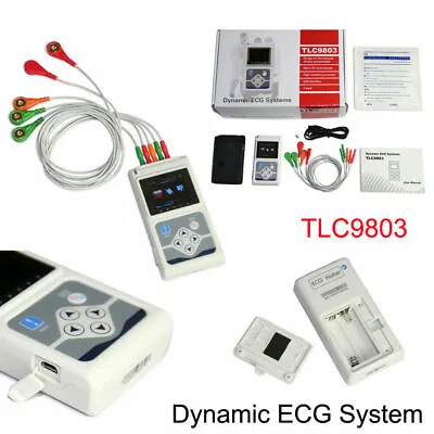 Dynamic ECG Holter 3 Channel 24hrs Recorder Analyzer With More Than 10 Templates • £266