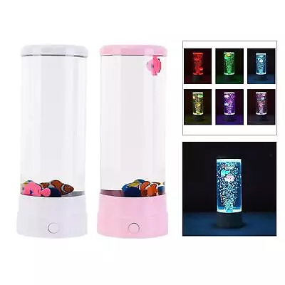 £25.36 • Buy Electric Fish Lava Lamp Bubble Clownfish Home Living Room Decor Mood Lights