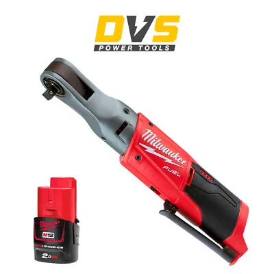 Milwaukee M12FIR38-0 12V Fuel Sub Compact 3/8  Impact Ratchet 1x2Ah Battery • £166.95