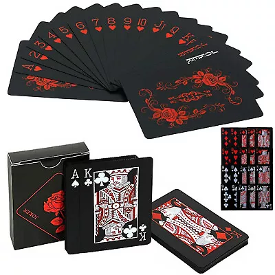 £3.65 • Buy Playing Cards Deck New Poker Game Waterproof Plastic Diamond Professional Red
