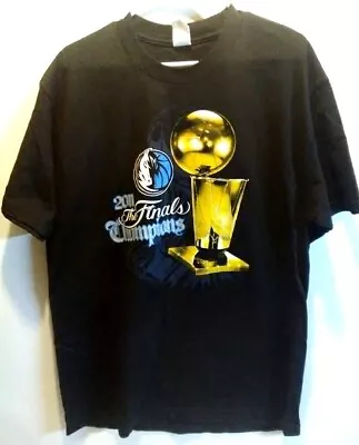  2011 Dallas Mavericks The Finals Champions Alstyle Tee Shirt Mens Size L • $17.95