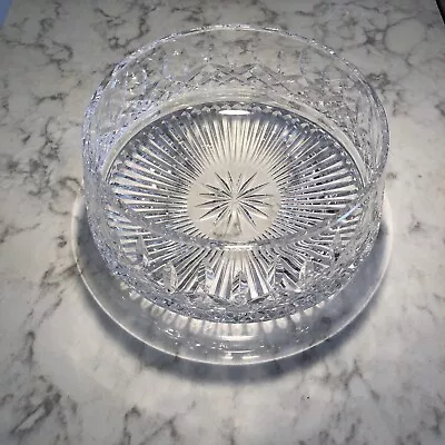 Vintage Waterford Cut Crystal Salad Bowl For Easter Etc. - Made In Ireland-euc! • $84.99