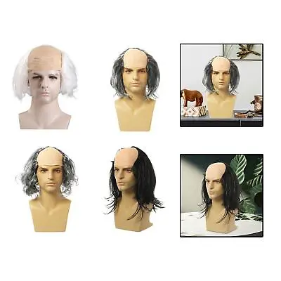 Balding Wig Balding Crazy Scientists Wig For Theme Parties Stage • $11.66