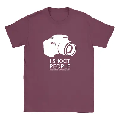 I Shoot People Mens T-Shirt Professional Photographer Funny Gift Top • $11.80