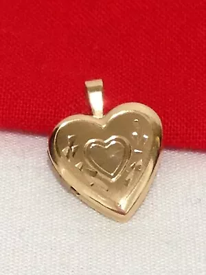 Vintage Princess Pride Creations 14k PPC Yellow Gold HEART LOCKET PENDANT TESTED • $99.95